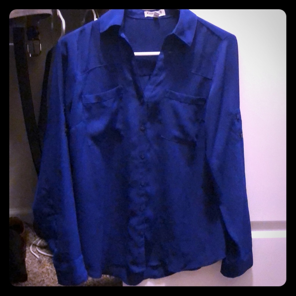 Express Royal Blue Portofino Blouse